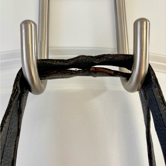 Vintage Black Embossed Satchel - Picture 11 of 16